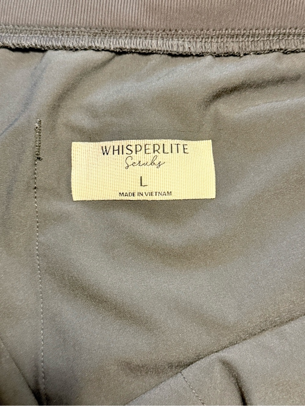 WhisperLite Cargo Scrub/Jogger Pants with Drawstring Waist | Pewter - Picture 9 of 11